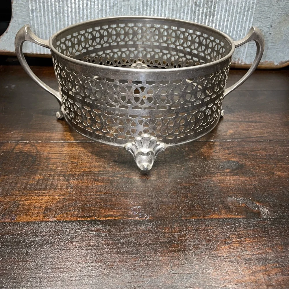 Oval Small Oven Crock Pot Holder Mara Weller Specialty Metal‎ Caddy Stand
